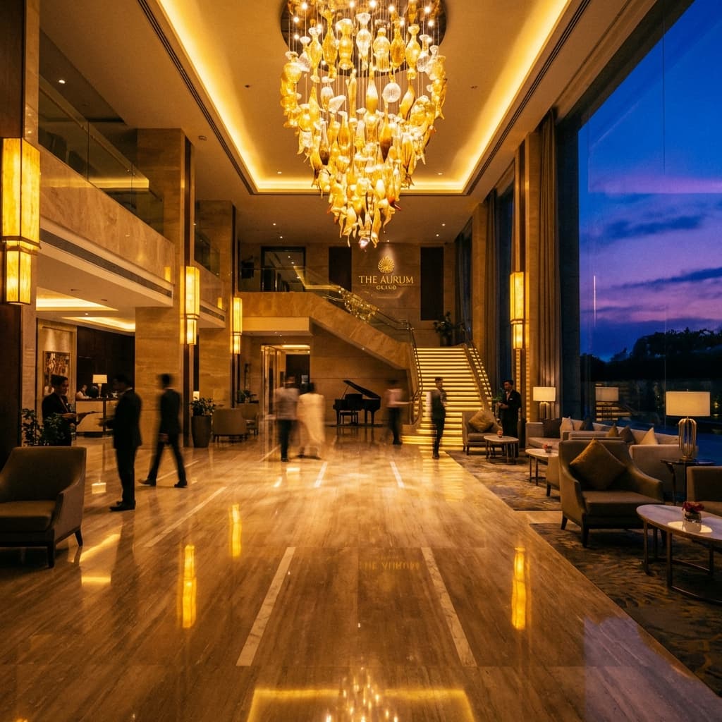 Luxury Hotel Lobby